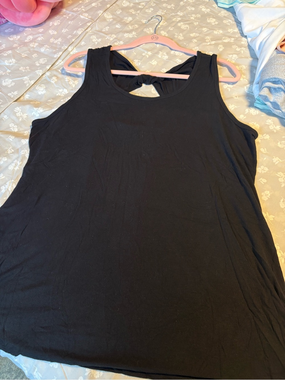 Lane Bryant Black Twist-Back Tank Top NWOT